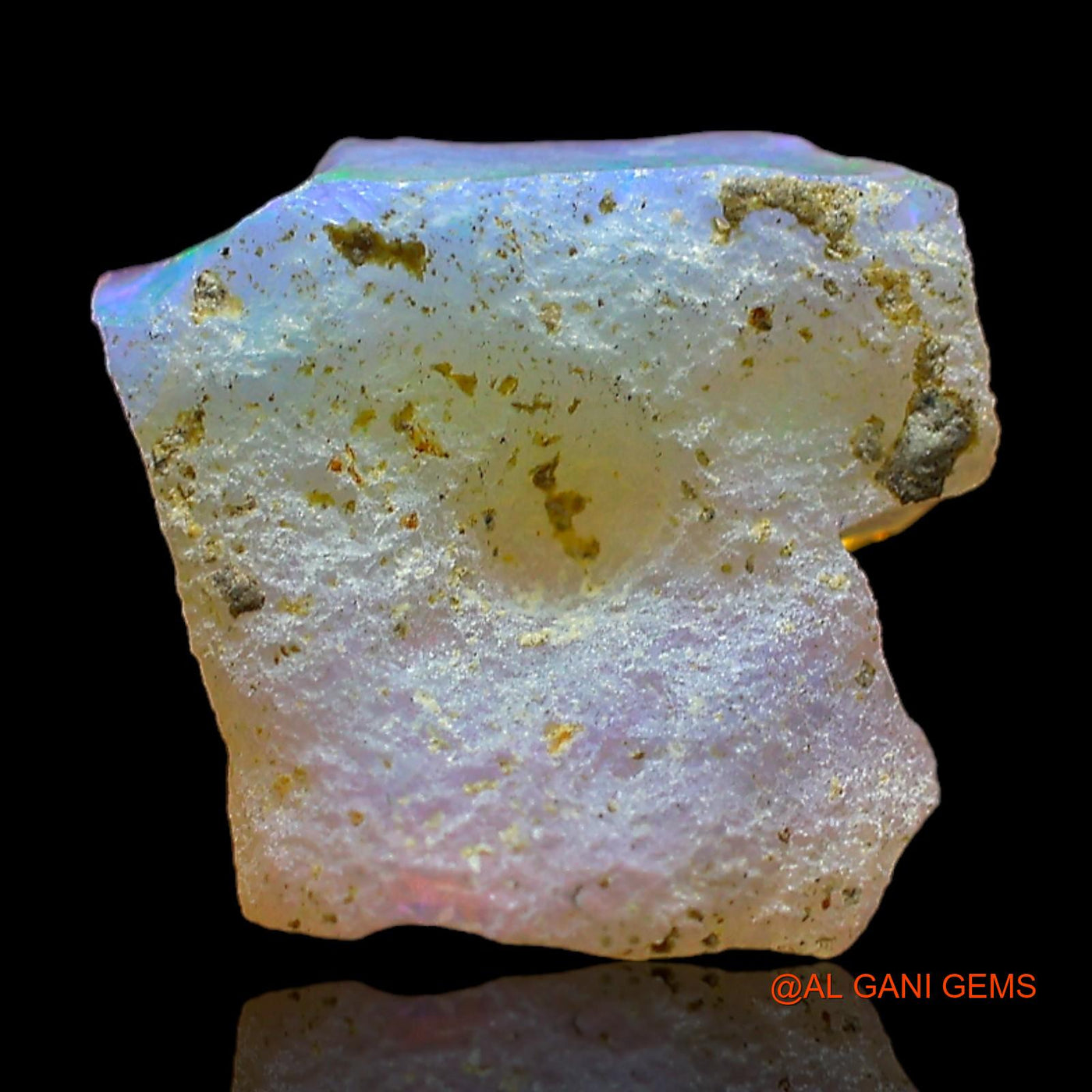 3.00 Cts Natural Ethiopian Fire Opal Loose Gemstone Fancy Rough 11x10x5 mm E-450