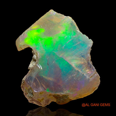 2.00 Cts Natural Ethiopian Fire Opal Loose Gemstone Fancy Rough 13x11x4 mm E-451