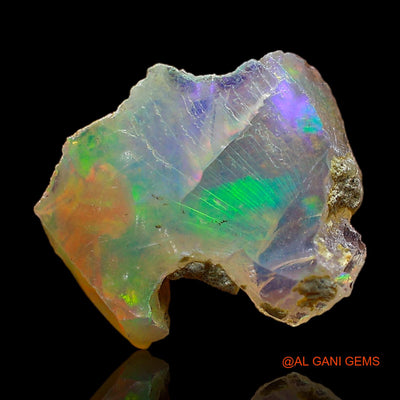 2.00 Cts Natural Ethiopian Fire Opal Loose Gemstone Fancy Rough 13x11x4 mm E-451