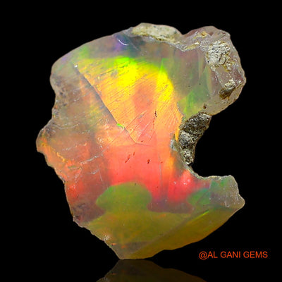2.00 Cts Natural Ethiopian Fire Opal Loose Gemstone Fancy Rough 13x11x4 mm E-451