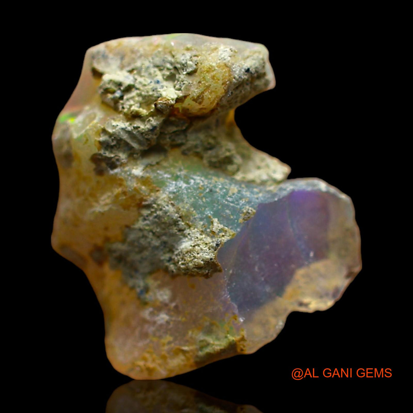 2.00 Cts Natural Ethiopian Fire Opal Loose Gemstone Fancy Rough 13x11x4 mm E-451