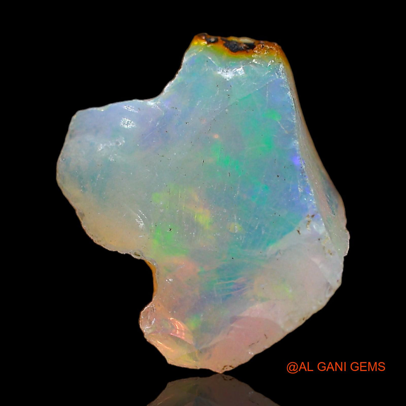 3.00 Cts Natural Ethiopian Fire Opal Loose Gemstone Fancy Rough 12x9x6 mm E-452