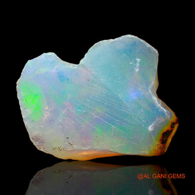 3.00 Cts Natural Ethiopian Fire Opal Loose Gemstone Fancy Rough 12x9x6 mm E-452