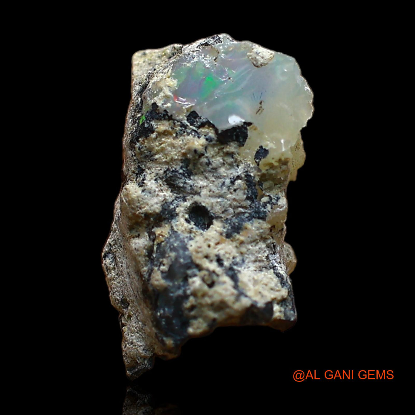 2.00 Cts Natural Ethiopian Fire Opal Loose Gemstone Fancy Rough 14x7x5 mm E-453