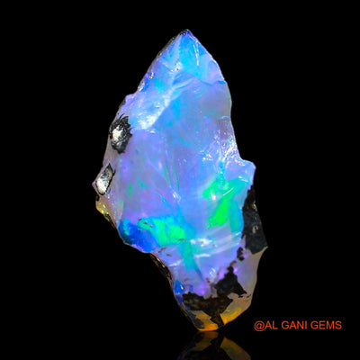 2.00 Cts Natural Ethiopian Fire Opal Loose Gemstone Fancy Rough 15x7x7 mm E-454