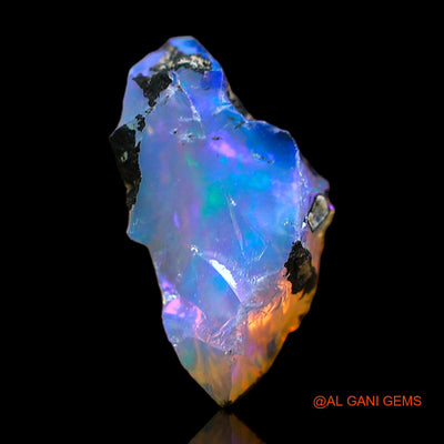 2.00 Cts Natural Ethiopian Fire Opal Loose Gemstone Fancy Rough 15x7x7 mm E-454