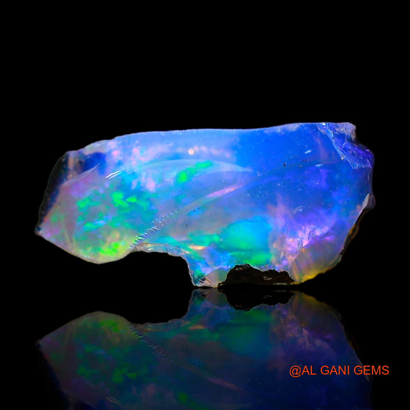 2.00 Cts Natural Ethiopian Fire Opal Loose Gemstone Fancy Rough 15x7x7 mm E-454