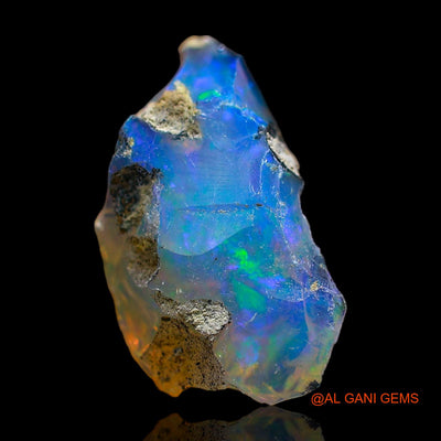 Natural Fire Opal Gemstone 2.00 Cts Loose Fancy Rough From Ethiopia 14x7x7 mm E-455