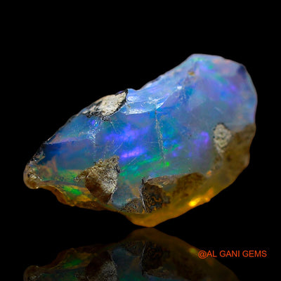 Natural Fire Opal Gemstone 2.00 Cts Loose Fancy Rough From Ethiopia 14x7x7 mm E-455