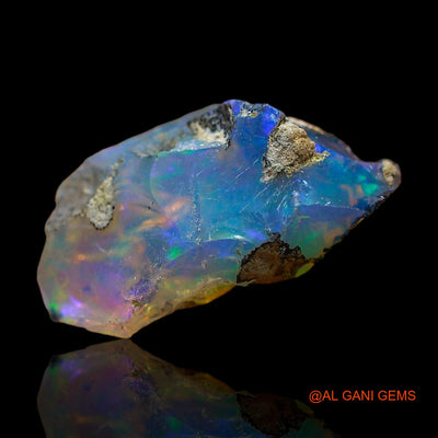Natural Fire Opal Gemstone 2.00 Cts Loose Fancy Rough From Ethiopia 14x7x7 mm E-455