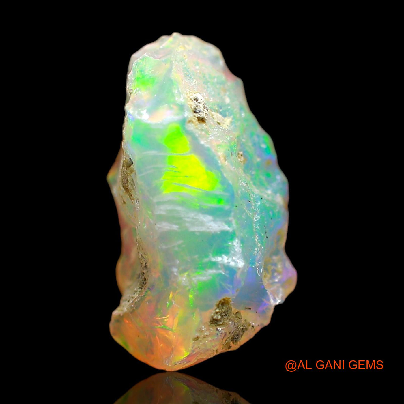 2.00 Cts Unheated Ethiopian Fire Opal Loose Gemstone Fancy Rough Natural 13x7x6 mm E-456