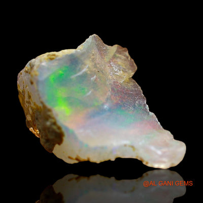 2.00 Cts Natural Ethiopian Fire Opal Loose Gemstone Fancy Rough 10x9x6 mm E-458