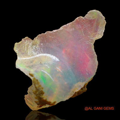 2.00 Cts Natural Ethiopian Fire Opal Loose Gemstone Fancy Rough 10x9x6 mm E-458