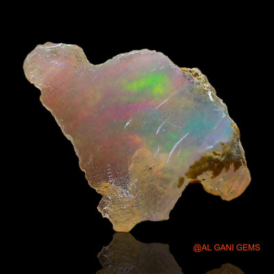 2.00 Cts Natural Ethiopian Fire Opal Loose Gemstone Fancy Rough 10x9x6 mm E-458