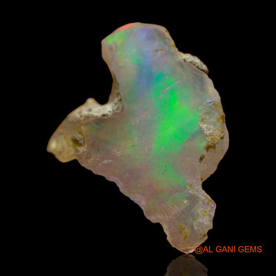 2.00 Cts Natural Ethiopian Fire Opal Loose Gemstone Fancy Rough 10x9x6 mm E-458