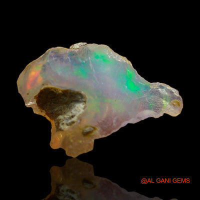 2.00 Cts Natural Ethiopian Fire Opal Loose Gemstone Fancy Rough 10x9x6 mm E-458