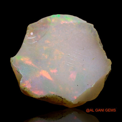 Natural Untreated Fire Opal Loose Gemstone Fancy Rough From Ethiopia 3.00 Cts 12x12x4 mm E-459