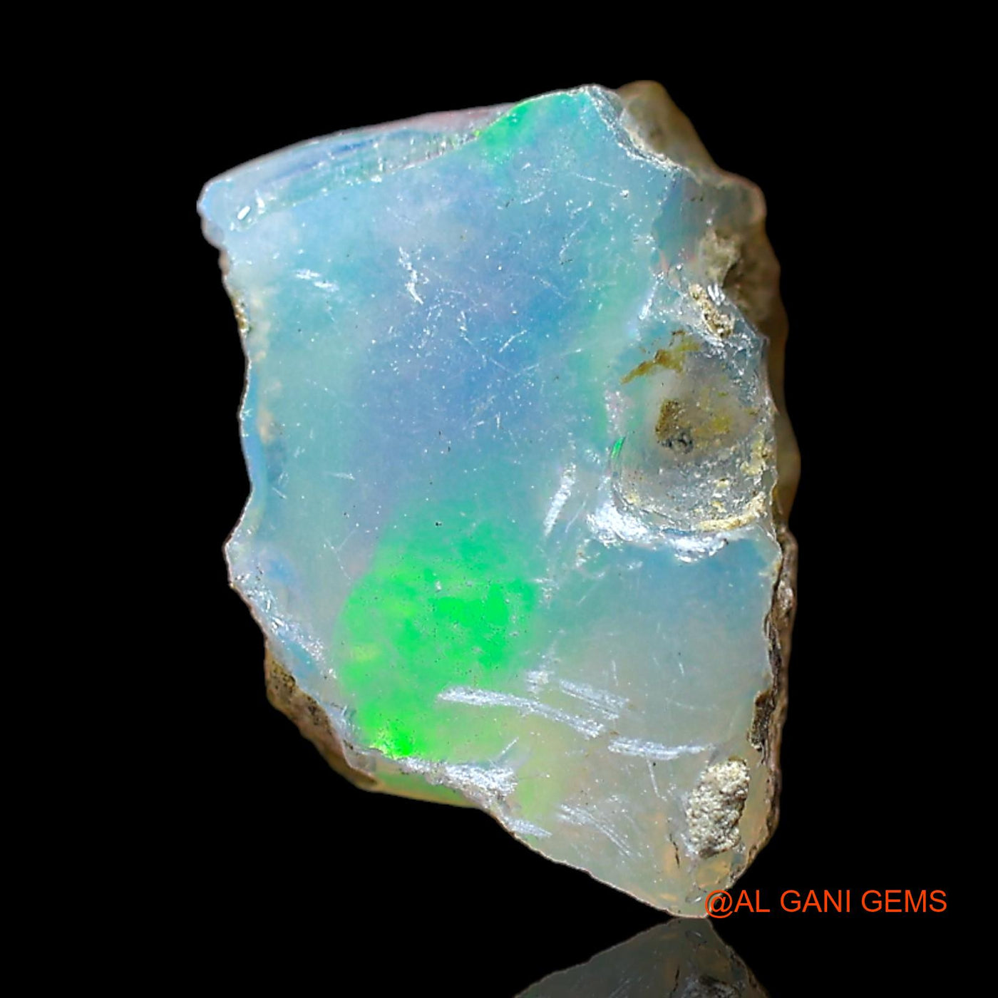3.00 Cts Natural Ethiopian Fire Opal Loose Gemstone Fancy Rough 11x7x7 mm E-460