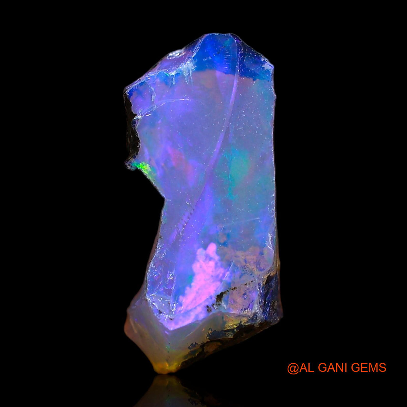3.00 Cts Natural Ethiopian Fire Opal Fancy Rough Loose Gemstone For Jewelry 15x6x6 mm E-461