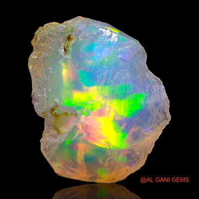 Natural Untreated Fire Opal Loose Gemstone Fancy Rough From Ethiopia 2.00 Cts 12x9x4 mm E-462