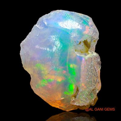 Natural Untreated Fire Opal Loose Gemstone Fancy Rough From Ethiopia 2.00 Cts 12x9x4 mm E-462