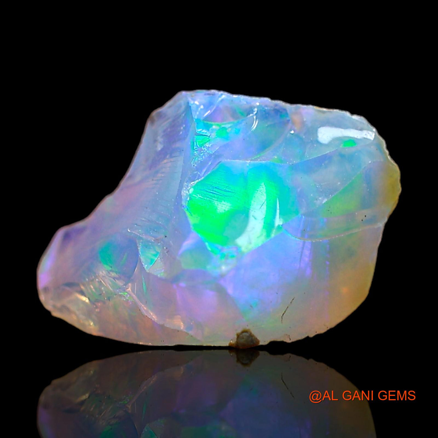 Natural Fire Opal Gemstone 2.00 Cts Loose Fancy Rough From Ethiopia 13x8x7 mm E-464
