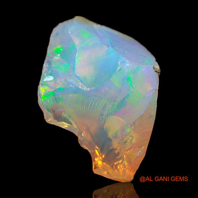 Natural Fire Opal Gemstone 2.00 Cts Loose Fancy Rough From Ethiopia 13x8x7 mm E-464