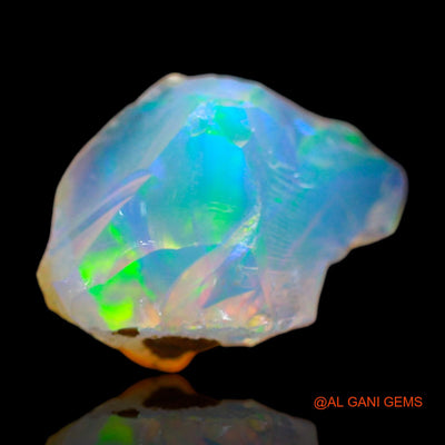 Natural Fire Opal Gemstone 2.00 Cts Loose Fancy Rough From Ethiopia 13x8x7 mm E-464