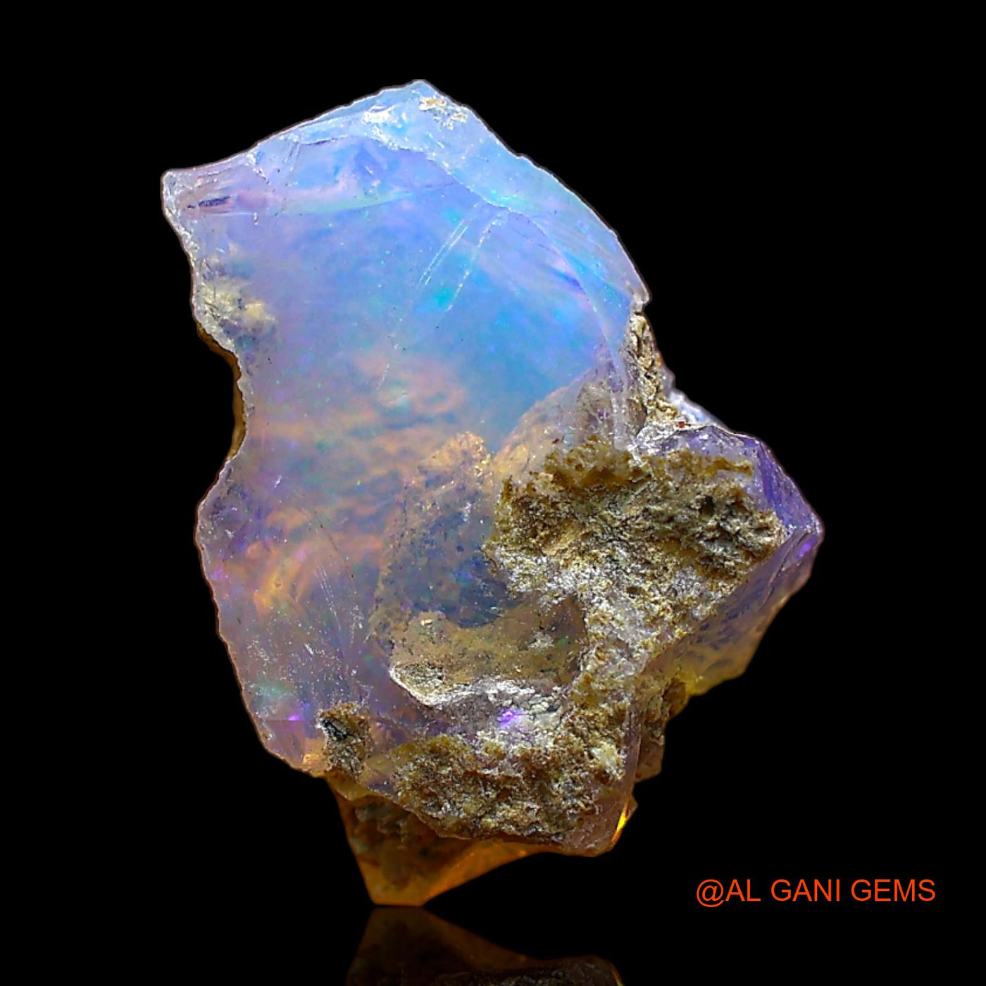Natural Untreated Fire Opal Loose Gemstone Fancy Rough From Ethiopia 3.00 Cts 12x9x7 mm E-465
