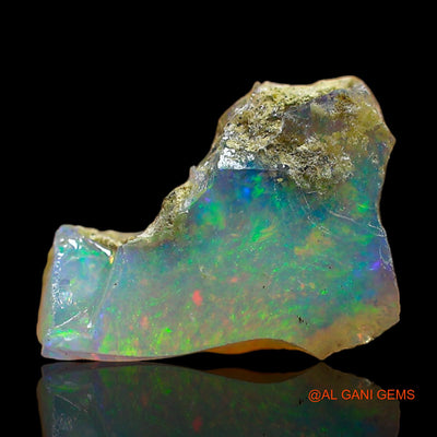 Natural Fire Opal Gemstone 2.00 Cts Loose Fancy Rough From Ethiopia 10x8x5 mm E-466
