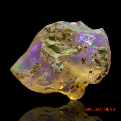 2.00 Cts Natural Ethiopian Fire Opal Loose Gemstone Fancy Rough 13x10x6 mm E-467