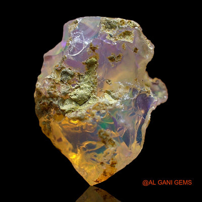 2.00 Cts Natural Ethiopian Fire Opal Loose Gemstone Fancy Rough 13x10x6 mm E-467