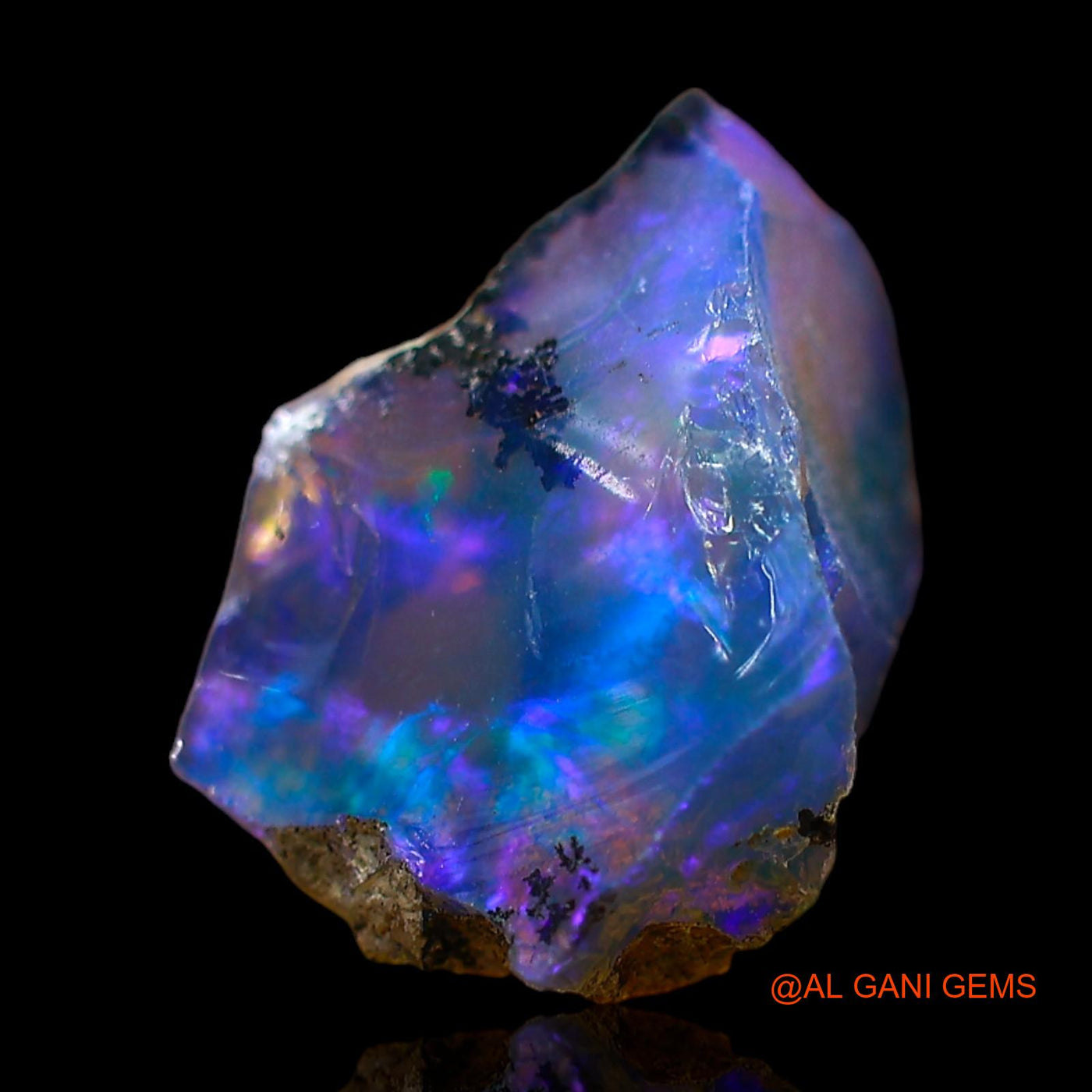 Natural Untreated Fire Opal Loose Gemstone Fancy Rough From Ethiopia 3.00 Cts 12x8x7 mm E-468