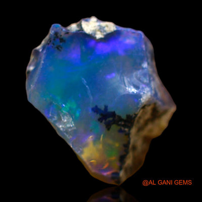 Natural Untreated Fire Opal Loose Gemstone Fancy Rough From Ethiopia 3.00 Cts 12x8x7 mm E-468