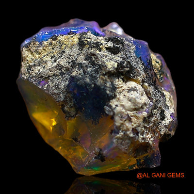 Natural Untreated Fire Opal Loose Gemstone Fancy Rough From Ethiopia 3.00 Cts 12x8x7 mm E-468