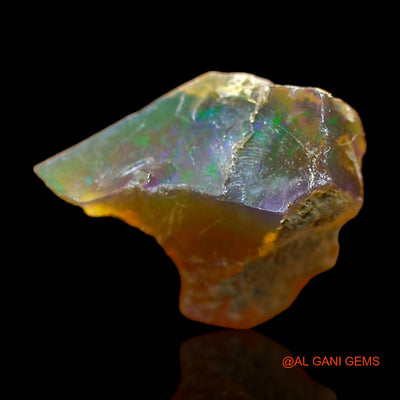 3.00 Cts Natural Ethiopian Fire Opal Loose Gemstone Fancy Rough 12x11x9 mm E-469