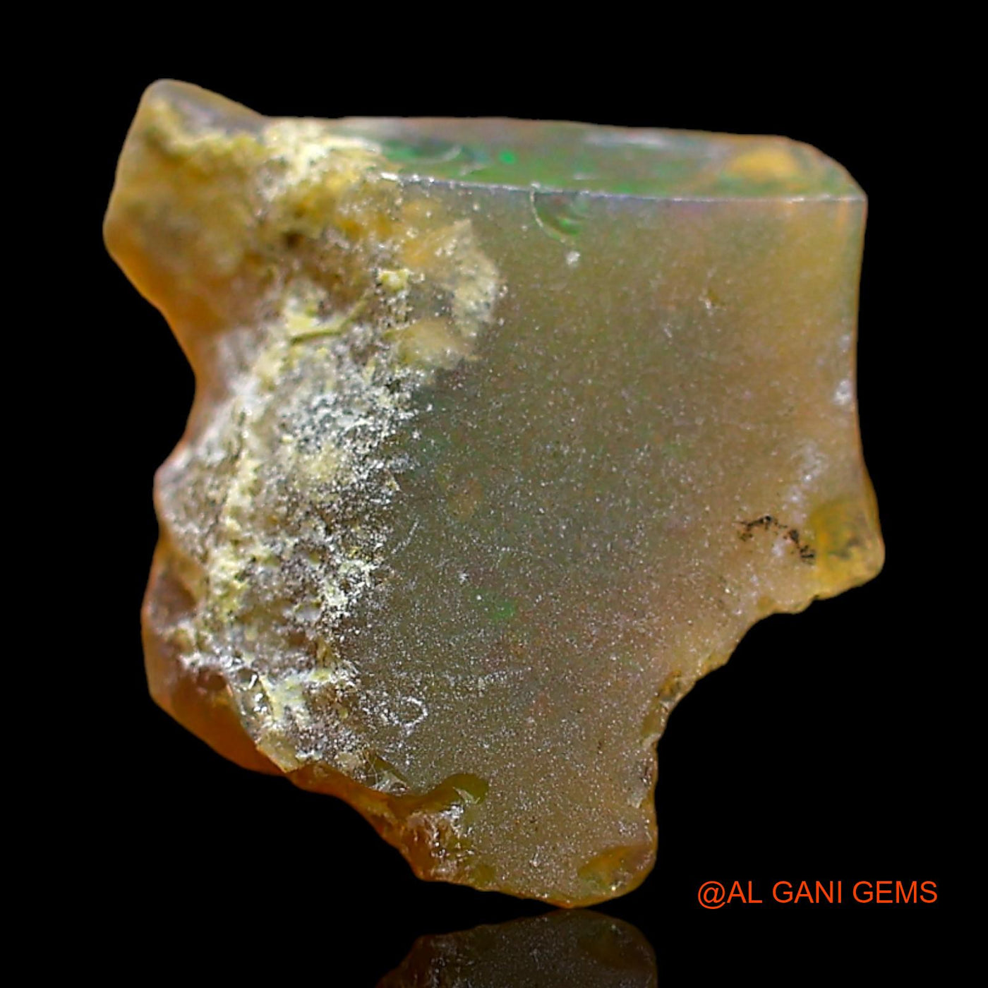 3.00 Cts Natural Ethiopian Fire Opal Loose Gemstone Fancy Rough 12x11x9 mm E-469