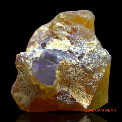 3.00 Cts Natural Ethiopian Fire Opal Loose Gemstone Fancy Rough 12x11x9 mm E-469