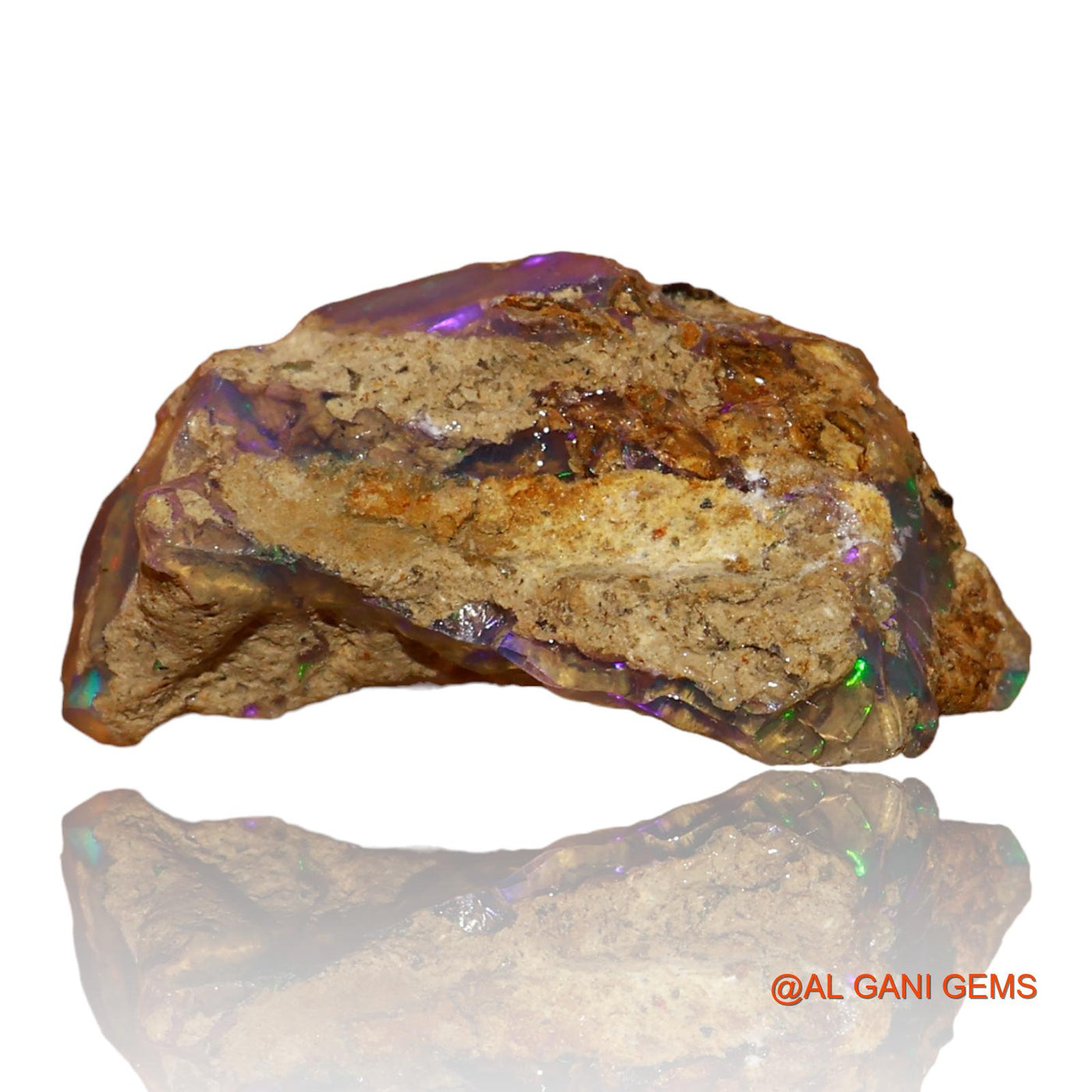 5.00 Cts Natural Ethiopian Fire Opal Loose Gemstone Fancy Rough 19x10x8 mm E-46