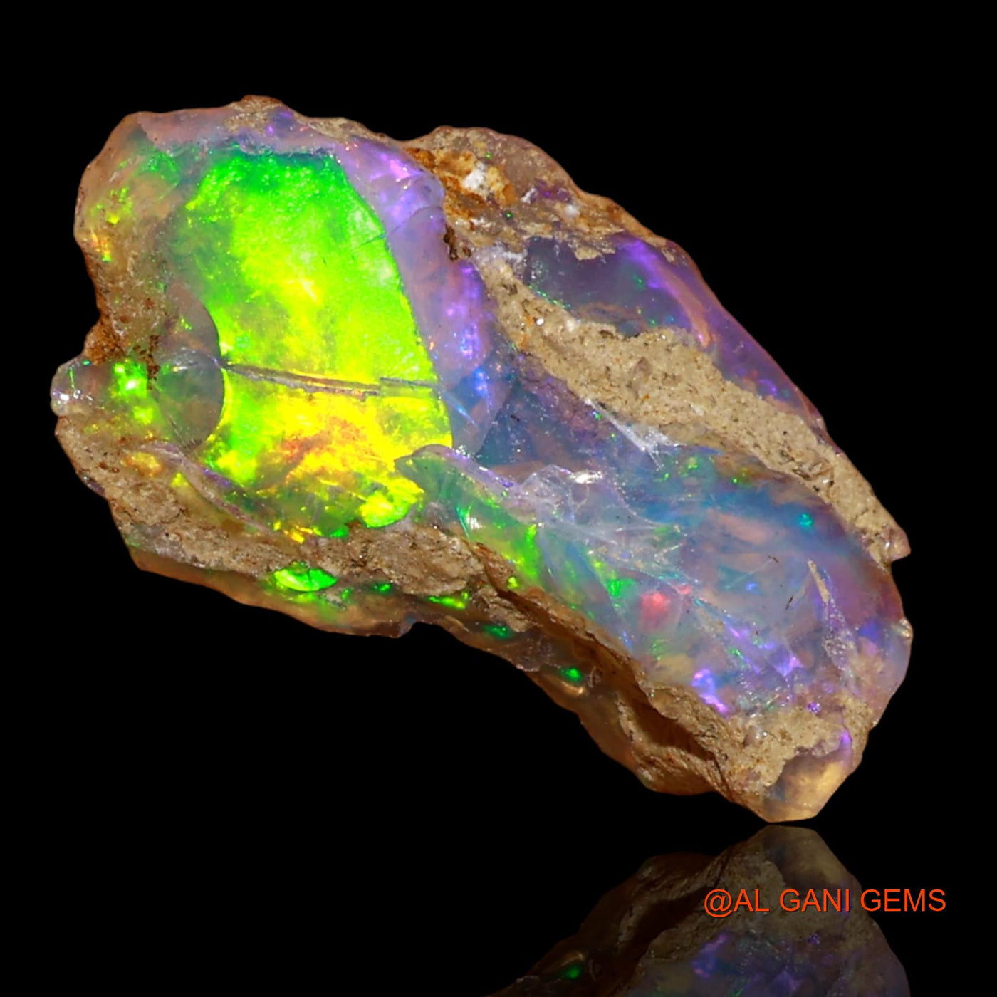 5.00 Cts Natural Ethiopian Fire Opal Loose Gemstone Fancy Rough 19x10x8 mm E-46