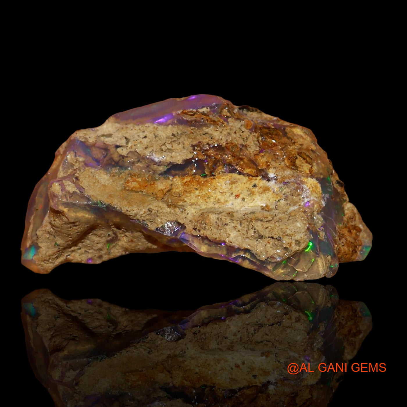 5.00 Cts Natural Ethiopian Fire Opal Loose Gemstone Fancy Rough 19x10x8 mm E-46