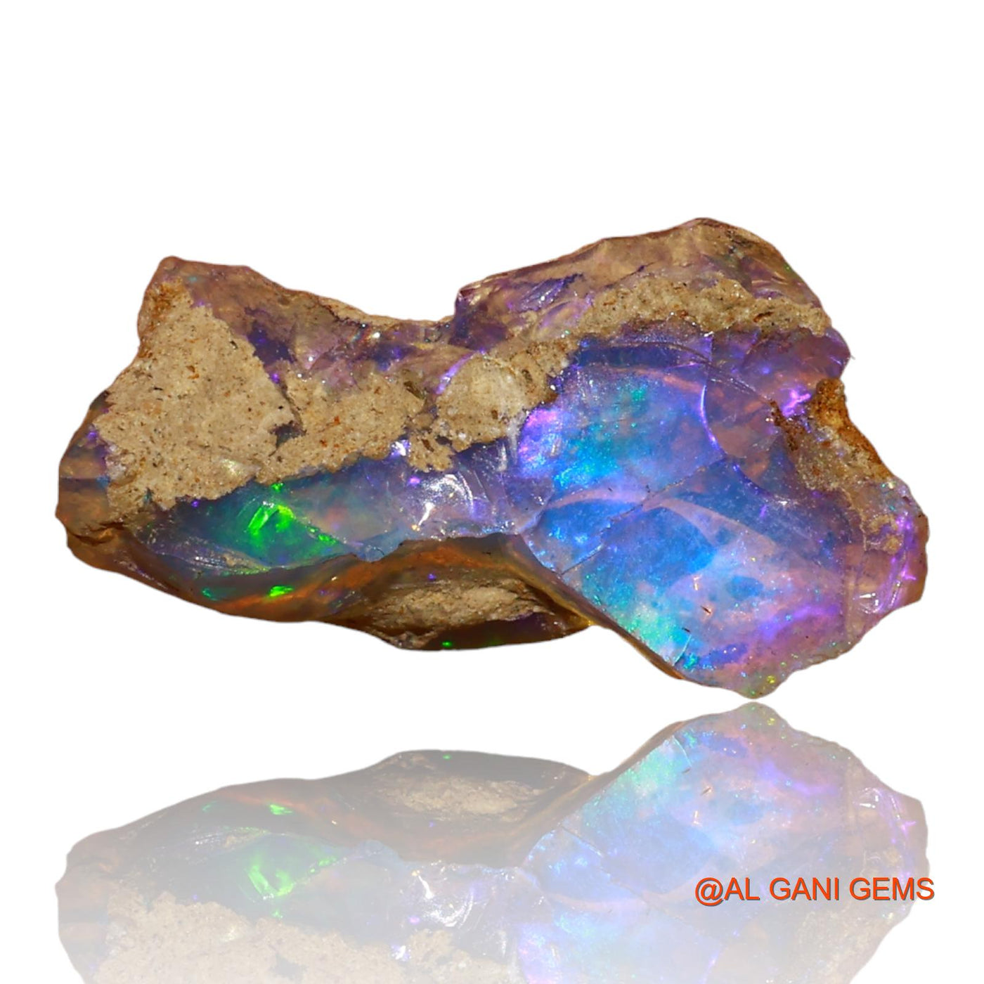 5.00 Cts Natural Ethiopian Fire Opal Loose Gemstone Fancy Rough 19x10x8 mm E-46