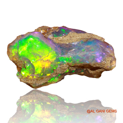 5.00 Cts Natural Ethiopian Fire Opal Loose Gemstone Fancy Rough 19x10x8 mm E-46