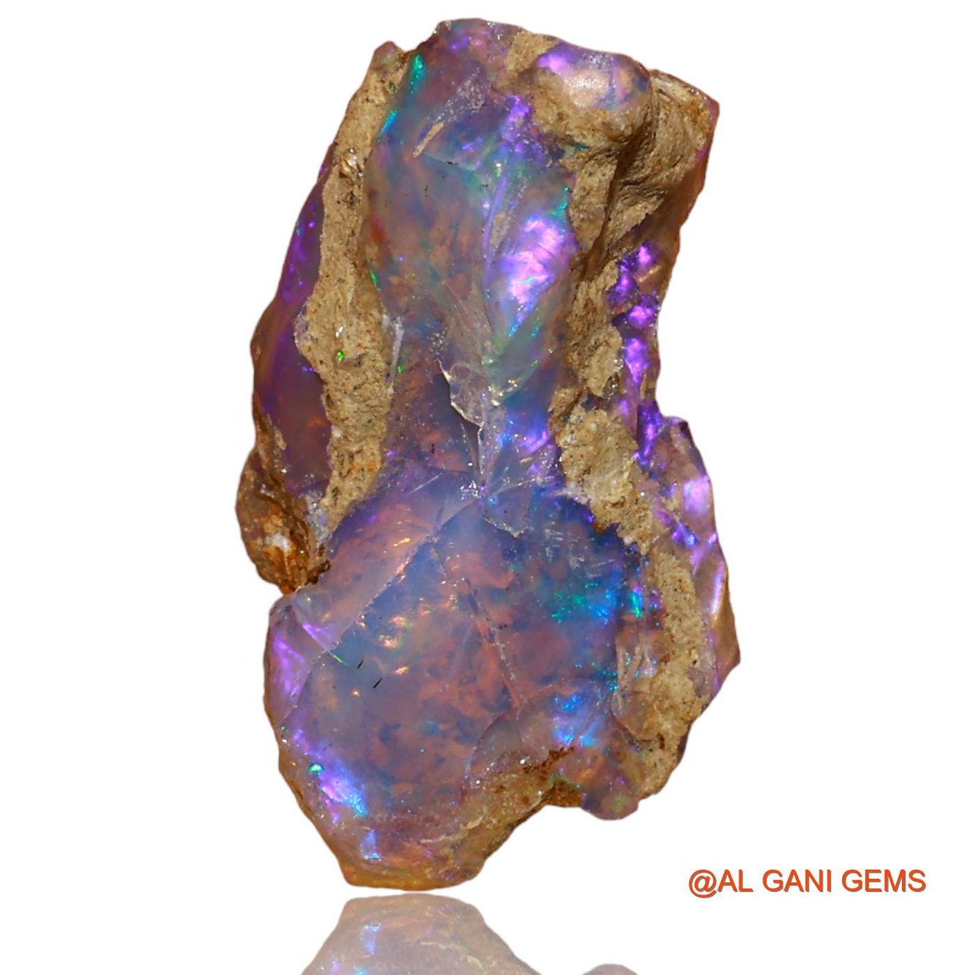 5.00 Cts Natural Ethiopian Fire Opal Loose Gemstone Fancy Rough 19x10x8 mm E-46