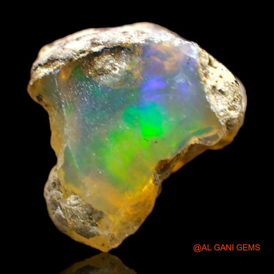 2.00 Cts Natural Ethiopian Fire Opal Loose Gemstone Fancy Rough 12x9x7 mm E-470