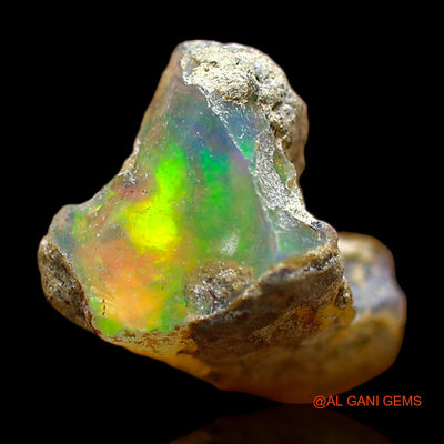 2.00 Cts Natural Ethiopian Fire Opal Loose Gemstone Fancy Rough 12x9x7 mm E-470