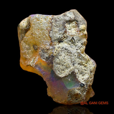 2.00 Cts Natural Ethiopian Fire Opal Loose Gemstone Fancy Rough 12x9x7 mm E-470