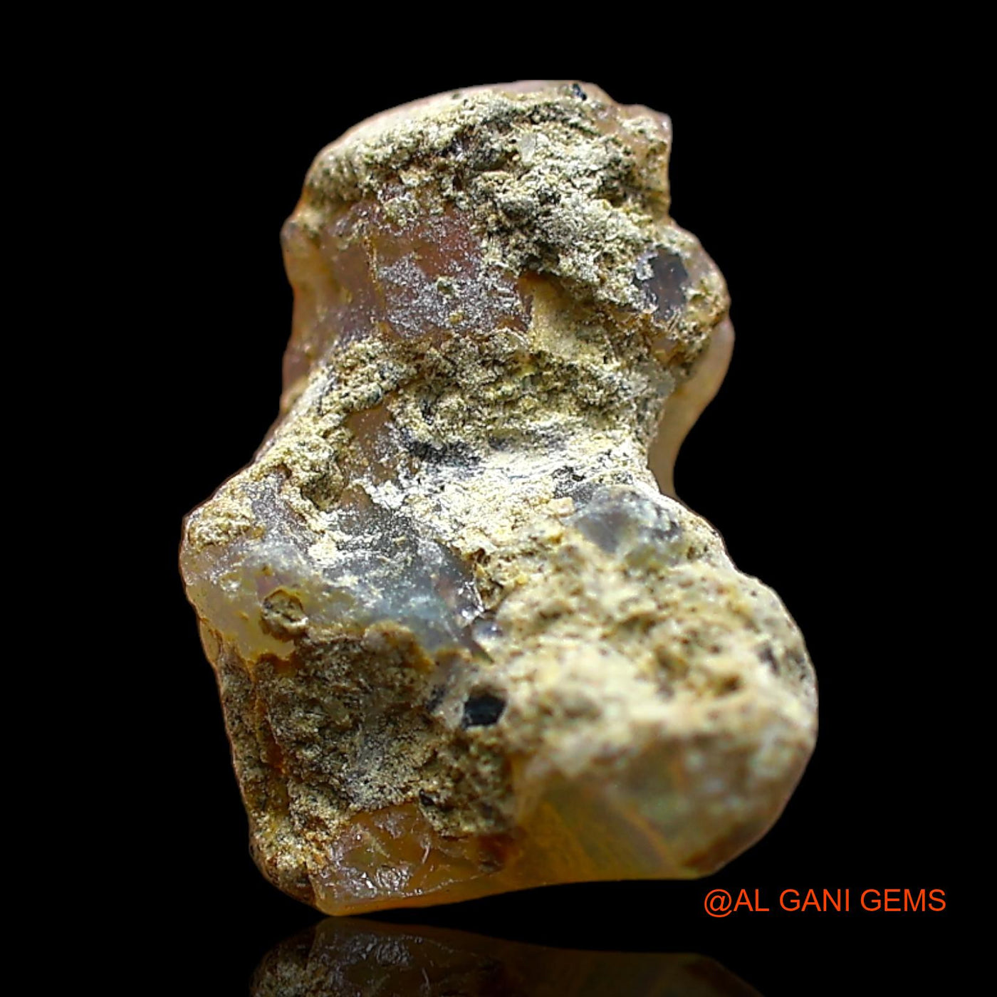 2.00 Cts Natural Ethiopian Fire Opal Loose Gemstone Fancy Rough 12x9x7 mm E-470