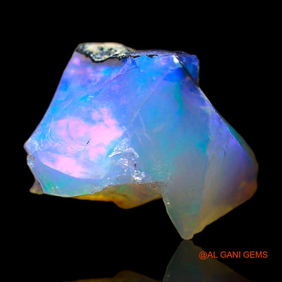 Natural Fire Opal Gemstone 3.00 Cts Loose Fancy Rough From Ethiopia 11x10x8 mm E-472