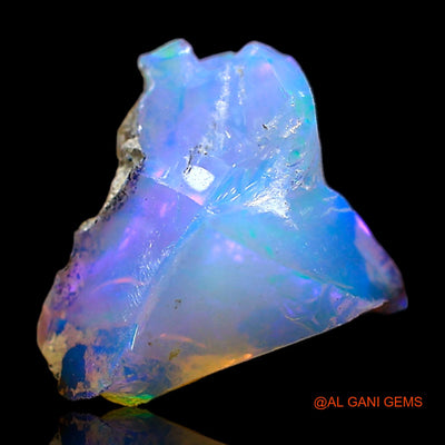 Natural Fire Opal Gemstone 3.00 Cts Loose Fancy Rough From Ethiopia 11x10x8 mm E-472